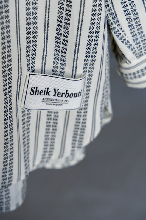 別注【SHEIK YERBOUTI】"オールドクロスバンドカラーシャツ"